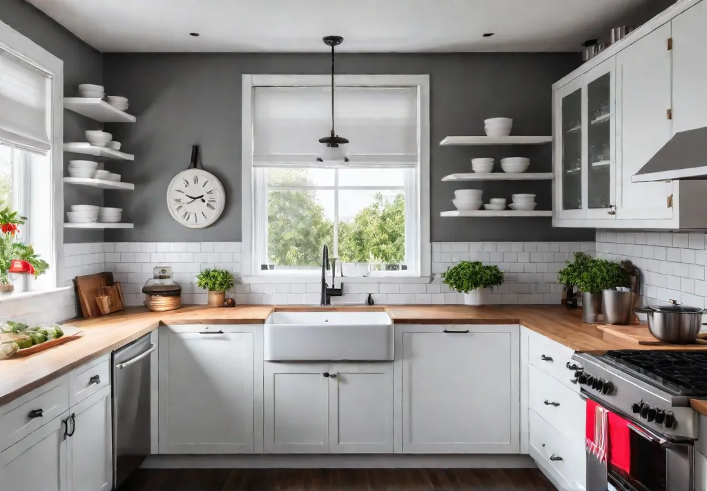 A bright airy kitchen with white cabinets and light countertops The cabinetsfeat