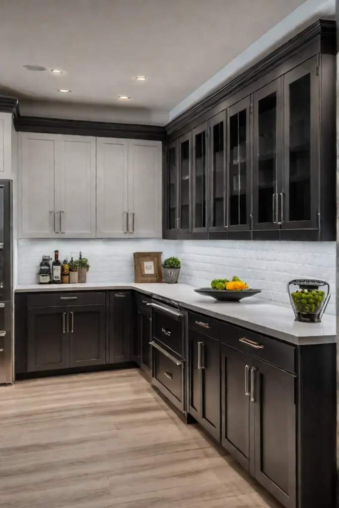 A luxurious kitchen with custombuilt cabinetry