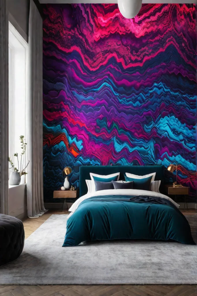 Abstract bedroom wallpaper