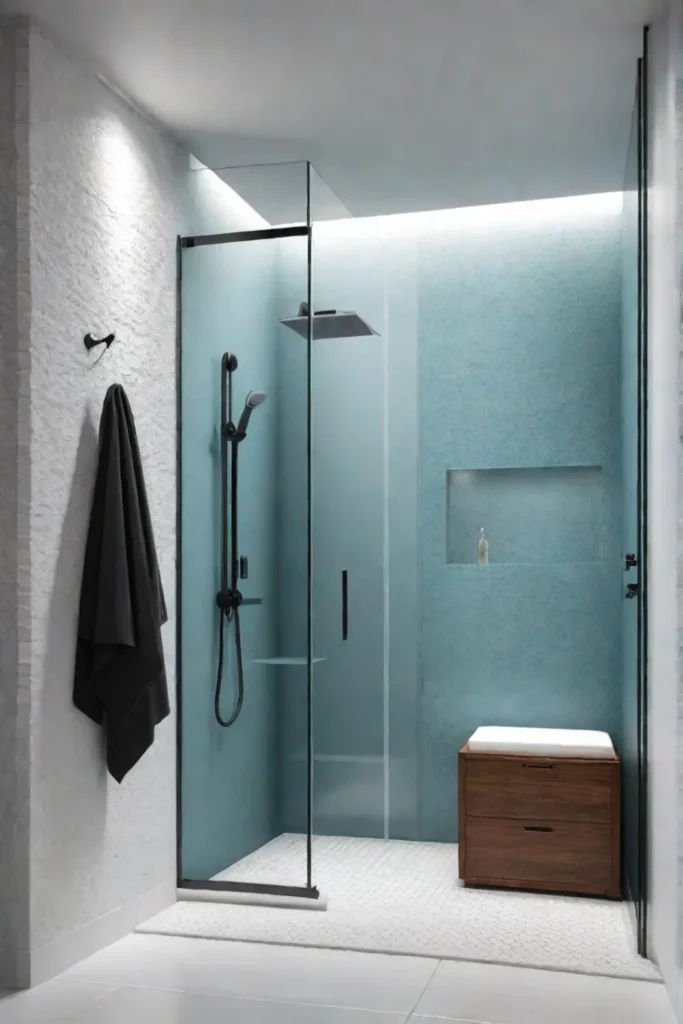 Accessible bathroom with ecofriendly design