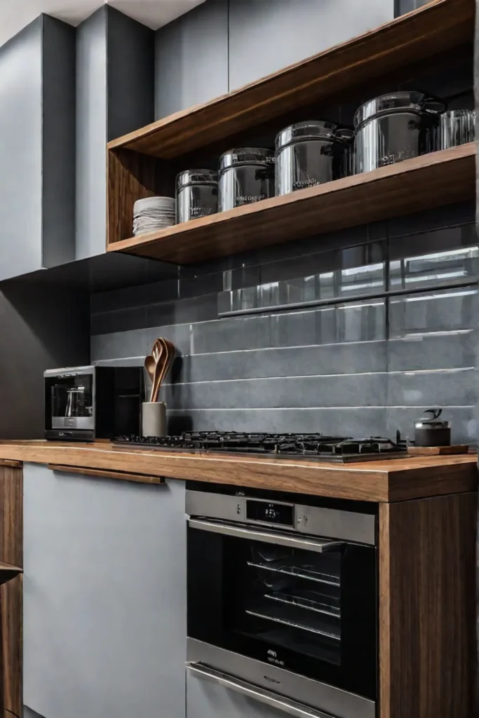 Kitchen with decorative organization