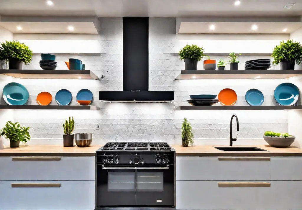 A modern kitchen featuring sleek white cabinets with long bar pulls afeat