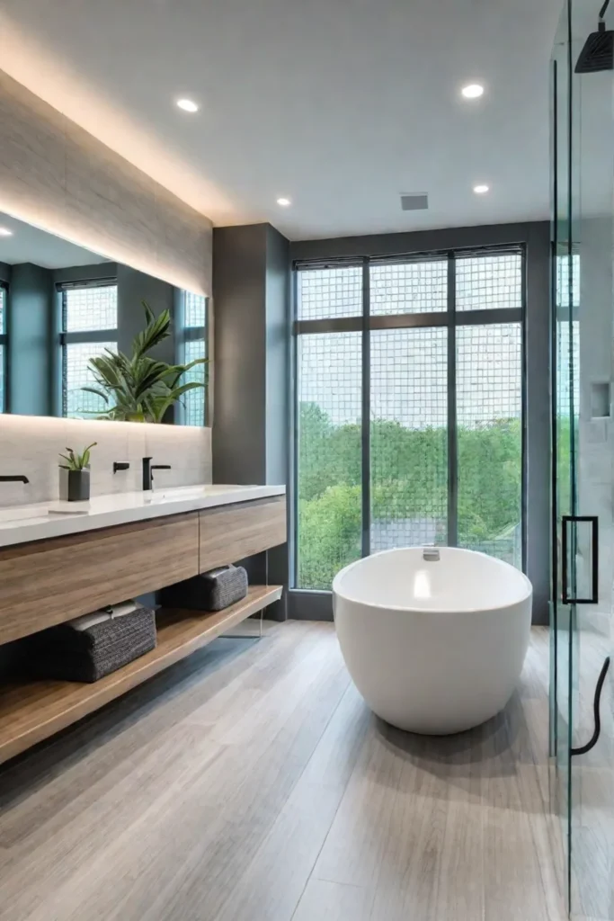 A familyfriendly bathroom with universal design features for safety and accessibility