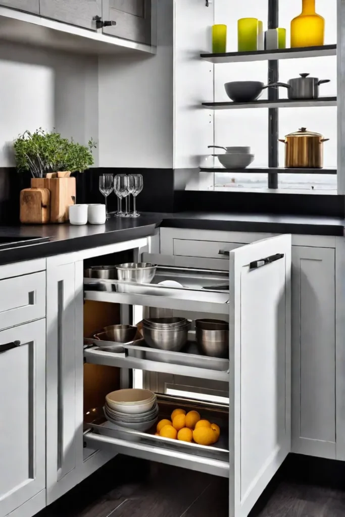 Contemporary kitchen storage