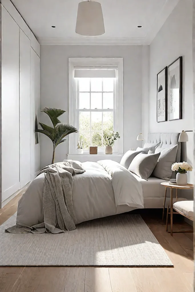 Creating a spacious feel in a small bedroom