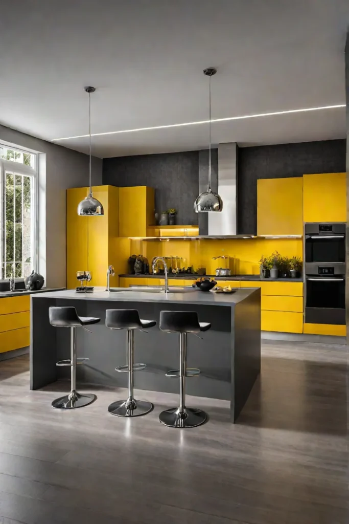 Colorful Kitchen Neutral Accents