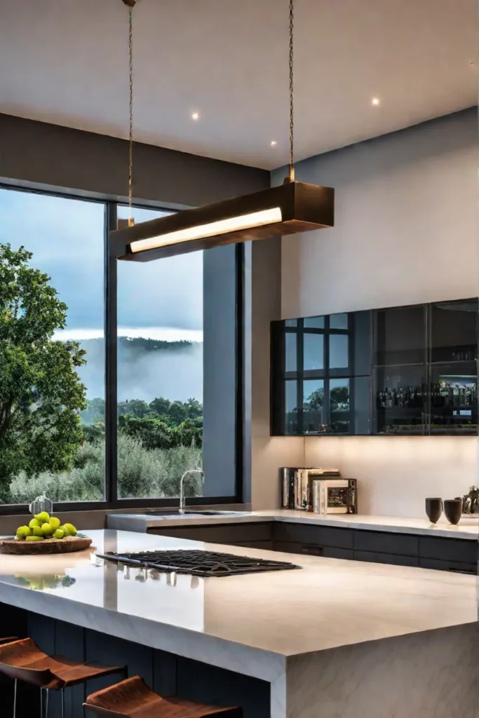 Contemporary kitchen lighting