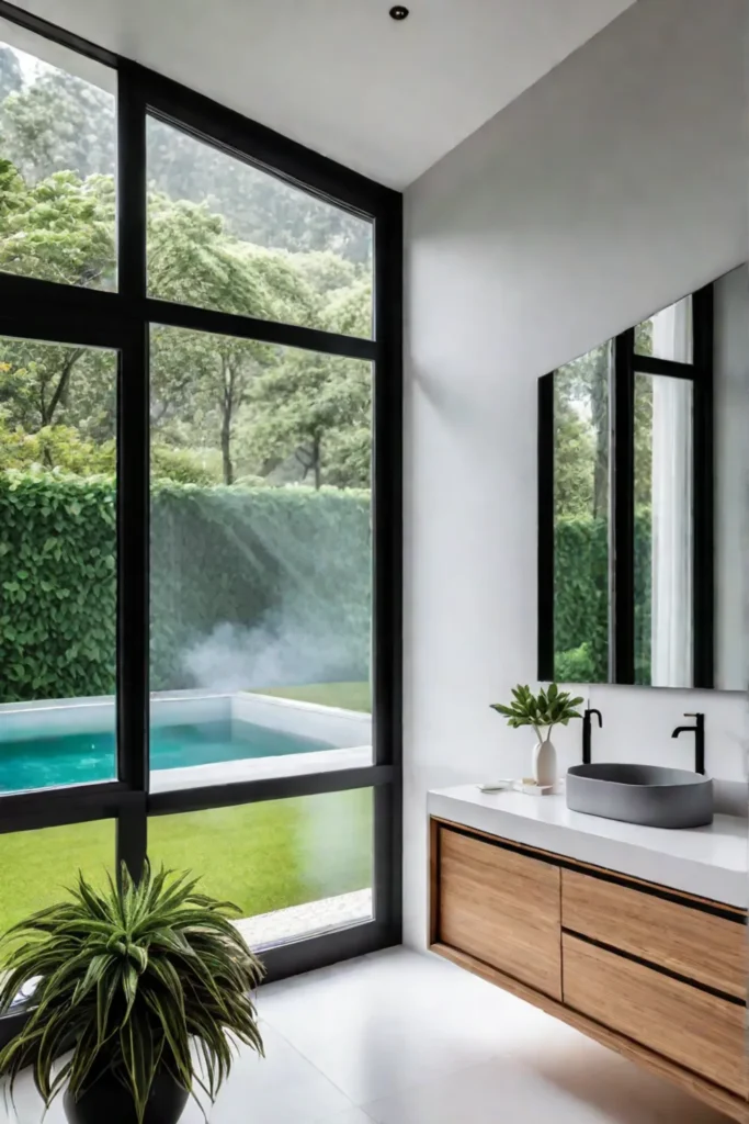 Bathroom with a view minimalist design