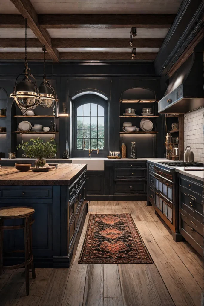 Personalized kitchen design with vintage and rustic elements