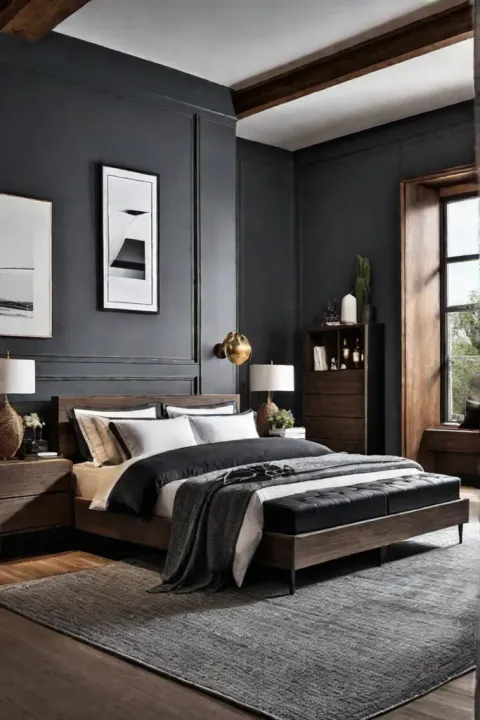 Bedroom with large dresser