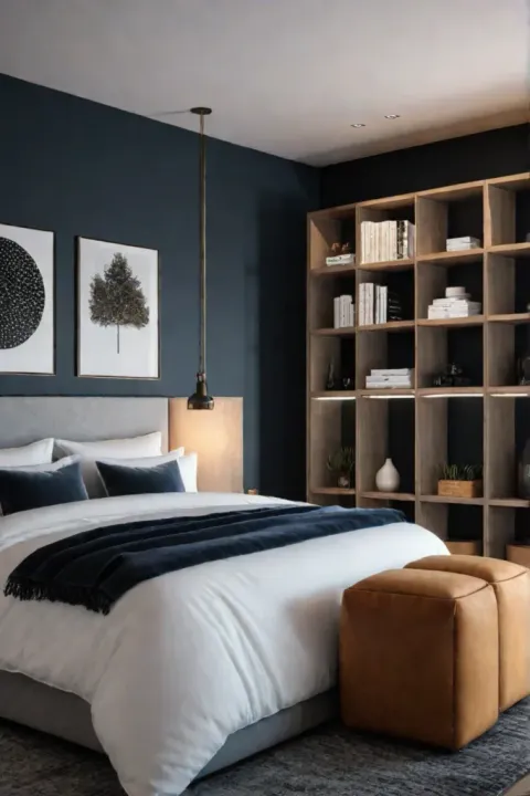 Bedroom with mixandmatch storage solutions
