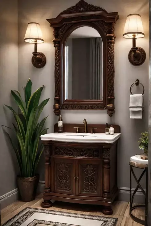 Classic bathroom sink and vanity