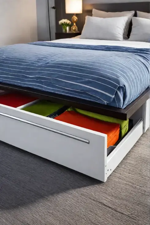 Custommade underbed storage solution