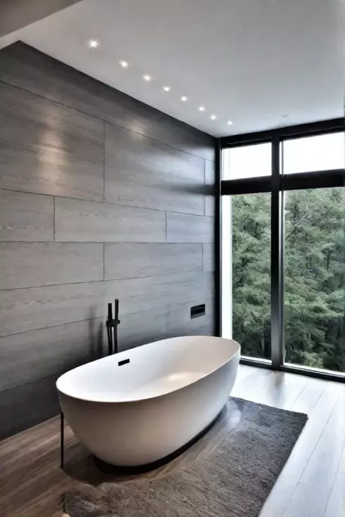 Inviting master bathroom with cozy ambiance