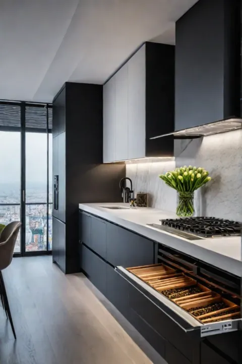 Kitchen with customized storage and organization