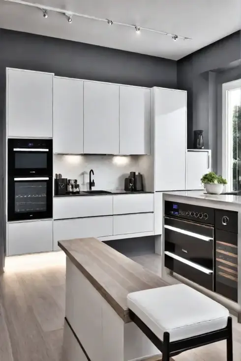 Modern luxury kitchen with highquality construction and ecofriendly cabinetry
