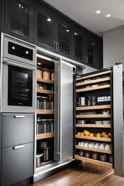 Organized kitchen cabinets and drawers