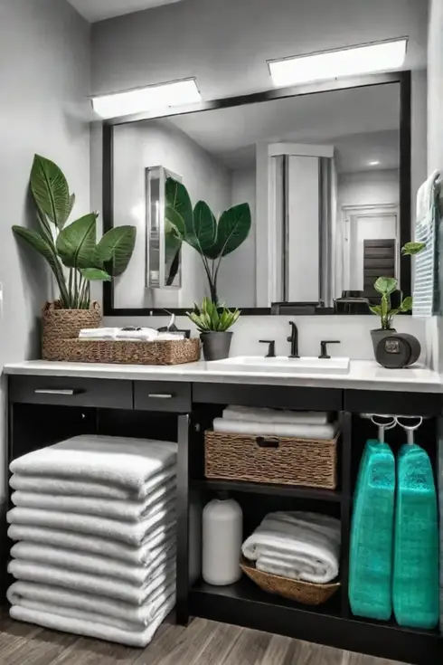 Undersink bathroom storage organizer