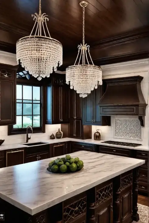 Detailed raisedpanel cabinets