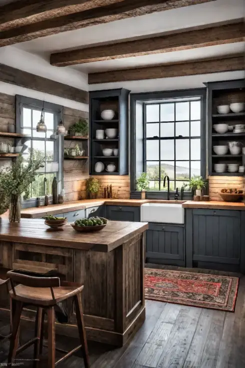 Natural material cabinets