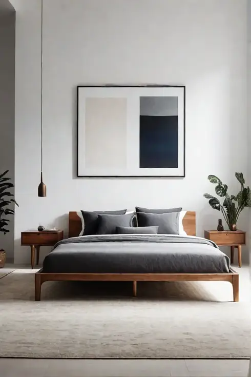 Serene white bedroom