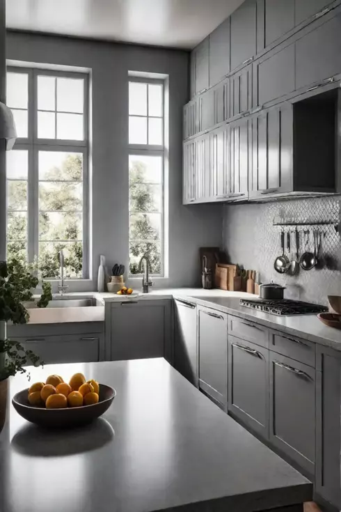 Drawer organizers maximizing storage space in a minimalist kitchen