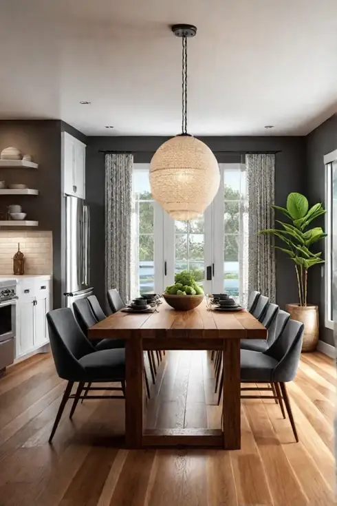 Ecofriendly kitchen design with salvaged wood and bamboo elements