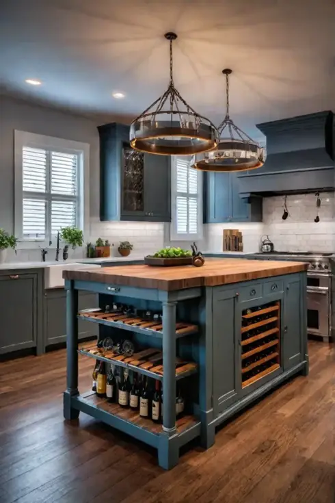 Compact kitchen pot rack maximizing functionality