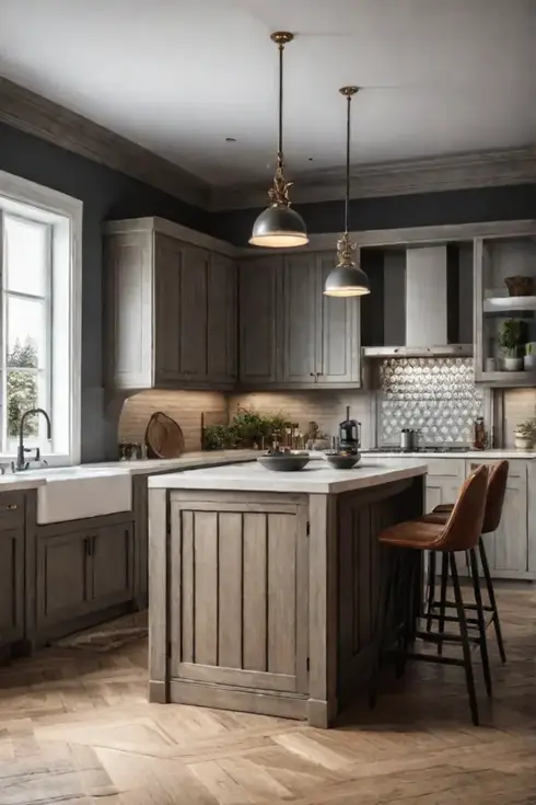 Cozy kitchen maximizing space efficient design