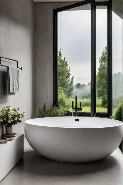 Indooroutdoor bathroom natural connection