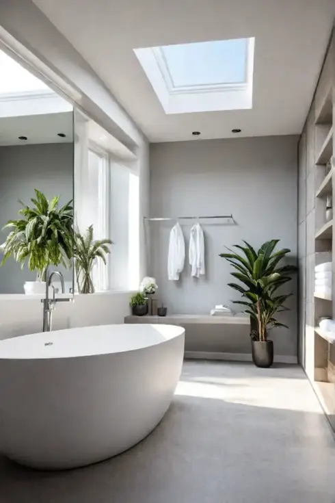 Serene bathroom freestanding tub